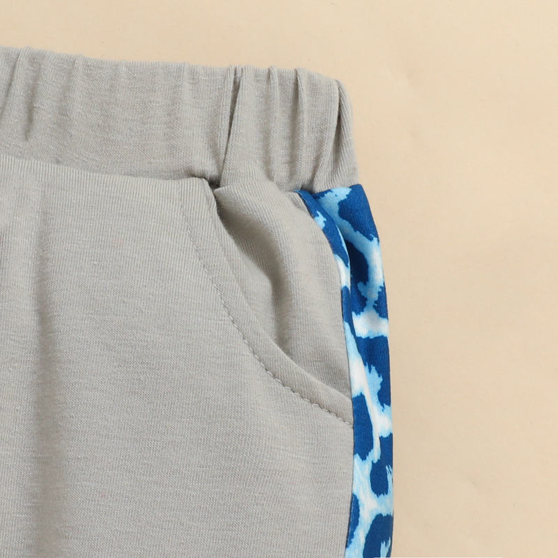 Babytøjz baby hættetrøje med bogstavtryk sweater lomme pullover bukser jakkesæt kvindelig skat todelt sæt_voghion.com
