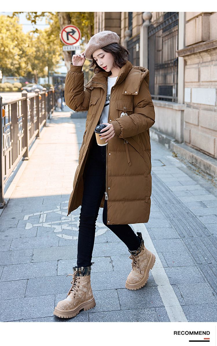 Übergroßer Winterparka mit oberschenkellanger Abdeckung – Gesteppter Kapuzenmantel (Schwarz/Rot/Braun/Avocadogrün, M-2XL)_voghion.com