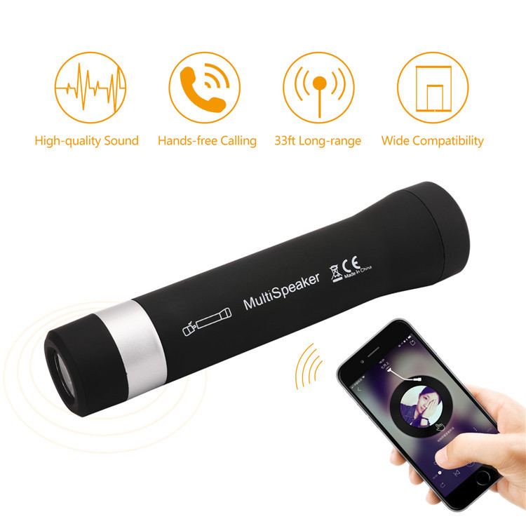Dış mekan el feneri tutucu kart ekleme Bluetooth mini bisiklet hoparlörü_voghion.com