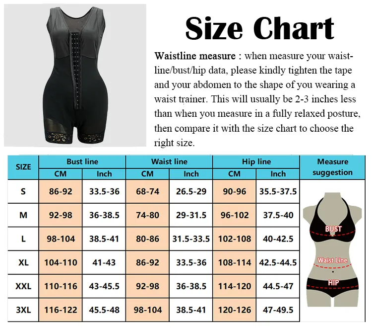 Waist Tummy Shaper Full Body Shapewear Compression Girdle Fas Colombian Corrective Underwear Tummy Control Shaper Butt_voghion.com