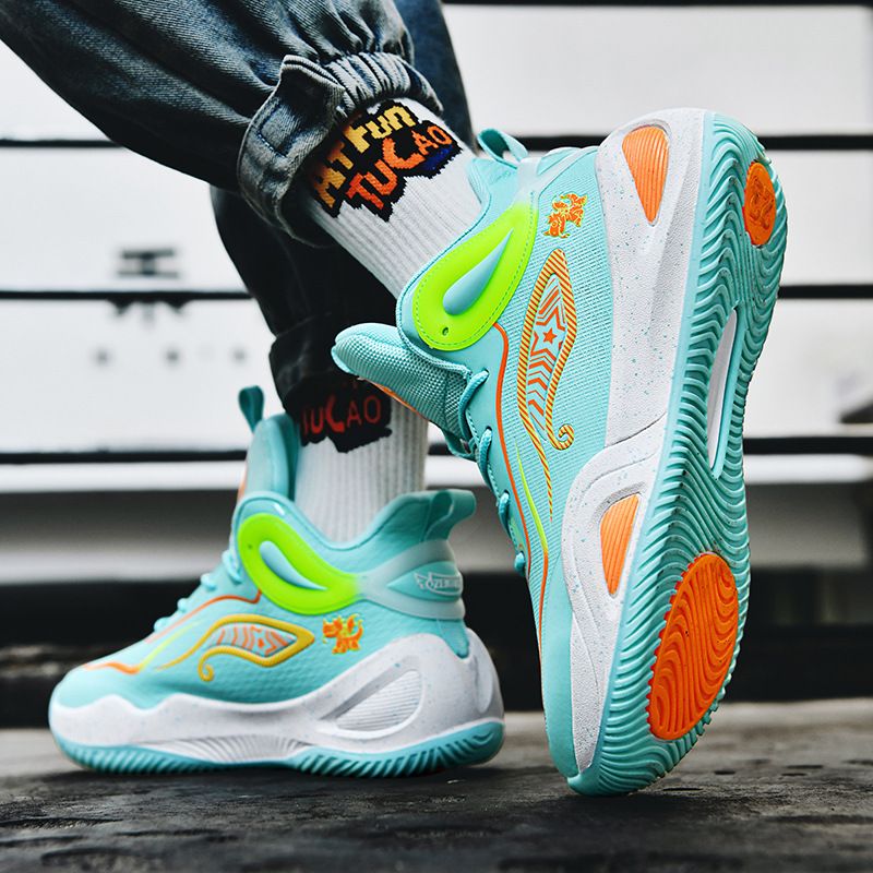 Scarpe da basket Yuanyang da uomo, traspiranti, sneakers alte, nuove_voghion.com