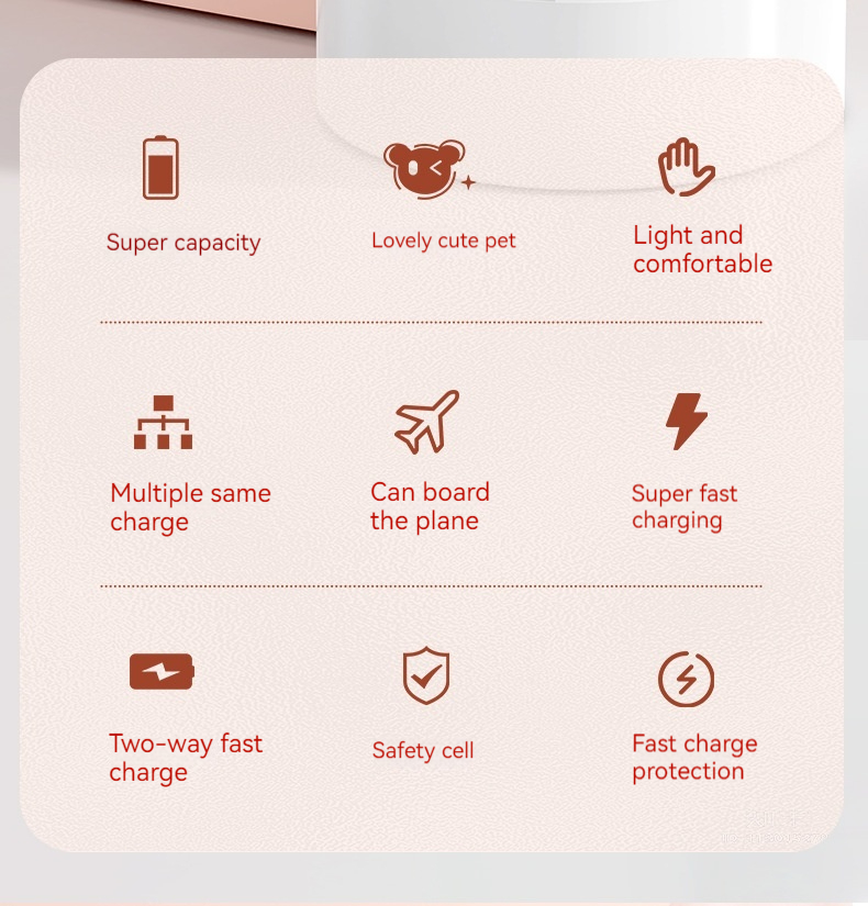 Cue Pe Large Capaciy Comes wih Cable Bank 20000mAh Fas Charging Porable and Compac Mobile Power Supply_voghion.com