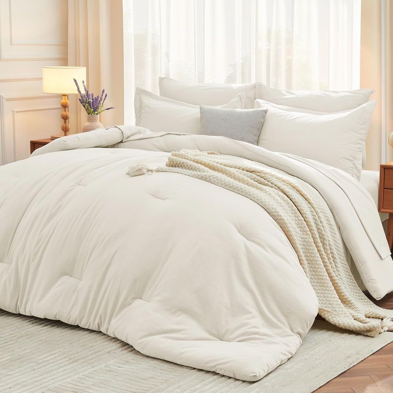 Ganzjahres-Steppdeckenset – leichte Bettwäsche mit Polyesterfüllung und gesticktem Design, Militärgrün, mehrere Größen (Twin/Full/Queen/King)_voghion.com