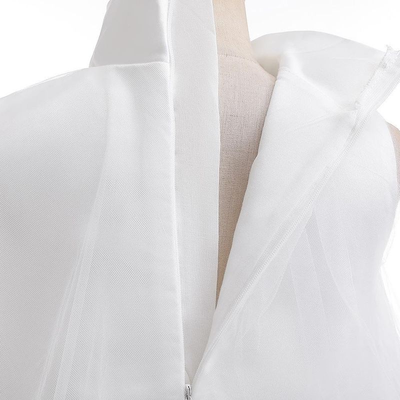 Kinderkleid mit Schwanzrock, Netzschleife, ärmellosem Smokingrock, Klavierspielkleid für Kinder_voghion.com