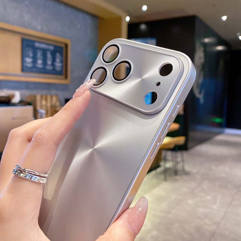 Laser Aurora CD Pattern Matte Case For IPhone 17 Air 16 15 14 13 12 11 Pro Max Lens Film Protection Shockproof Armor Hard Cover_voghion.com