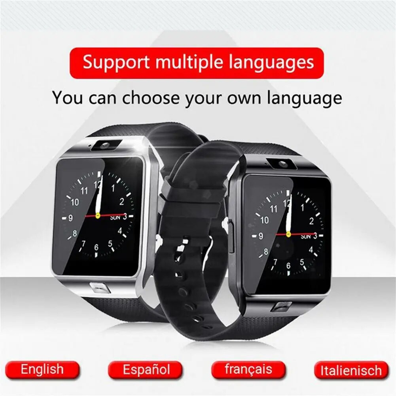 DZ09 Horloge Fiess Tracker Smart Watches 1,56" HD Kleurenscherm Smartwatch Extra lange batterijduur Slaapmonitor_voghion.com