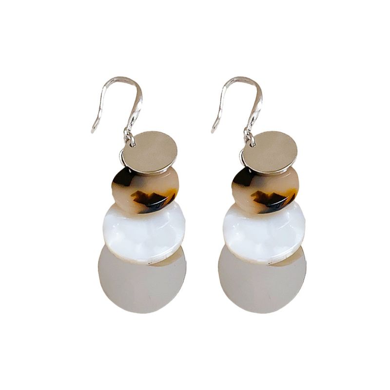 Round Tassel Hooks Simple Fashion Personality Versatile Earrings Elegant High-end Sense Ear Jewelry Unique Design_voghion.com