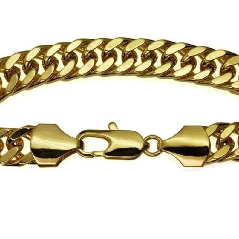 Mens 10mm Width Vacuum Plating 19cm 20cm 21cm 22cm 23cm 24cm Length Cool Braclet B119_voghion.com