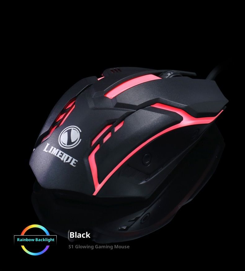 Digitex Digitex Limei S1 Luminous USB Office Wired Gaming Mouse_voghion.com