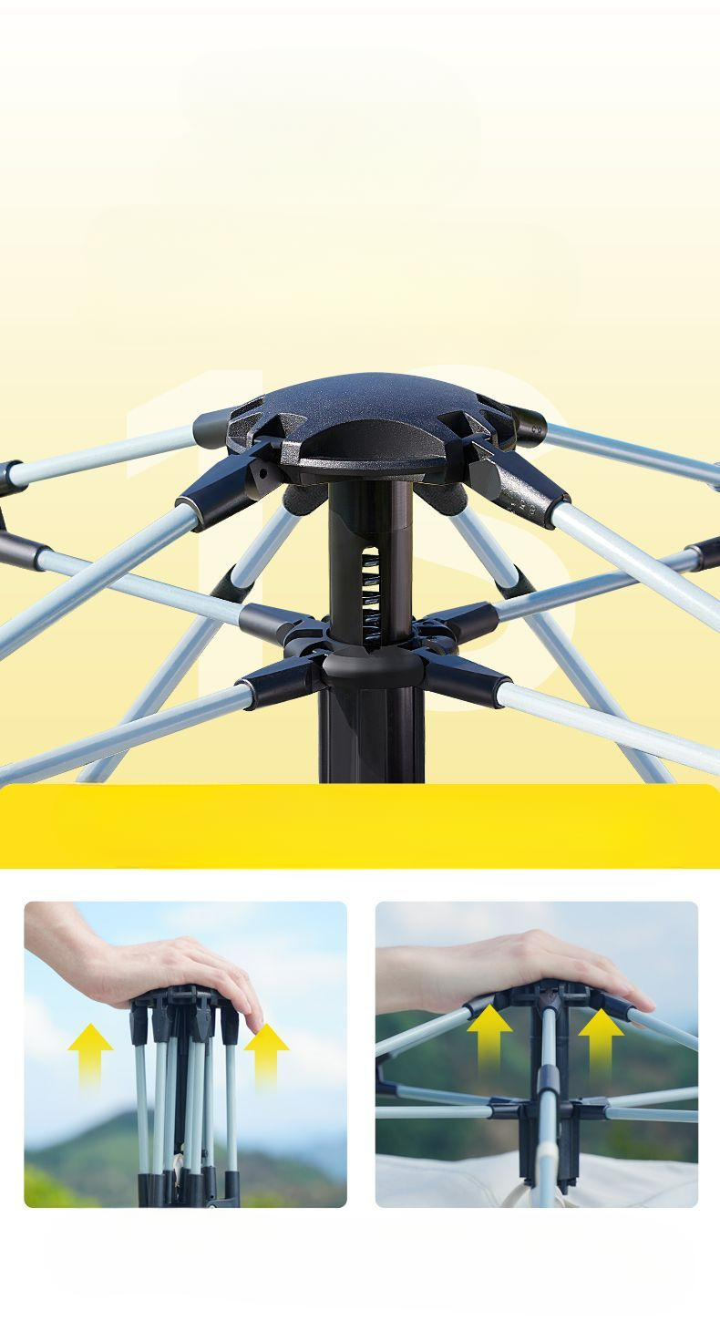 Yuyang Villa Portable Folding Double Layer Outdoor 2025 New Tent Camping Gear Set_voghion.com