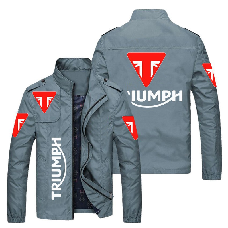 Veste coupe-vent à col montant et poches latérales pour homme, idéale pour la moto, collection automne 2022_voghion.com