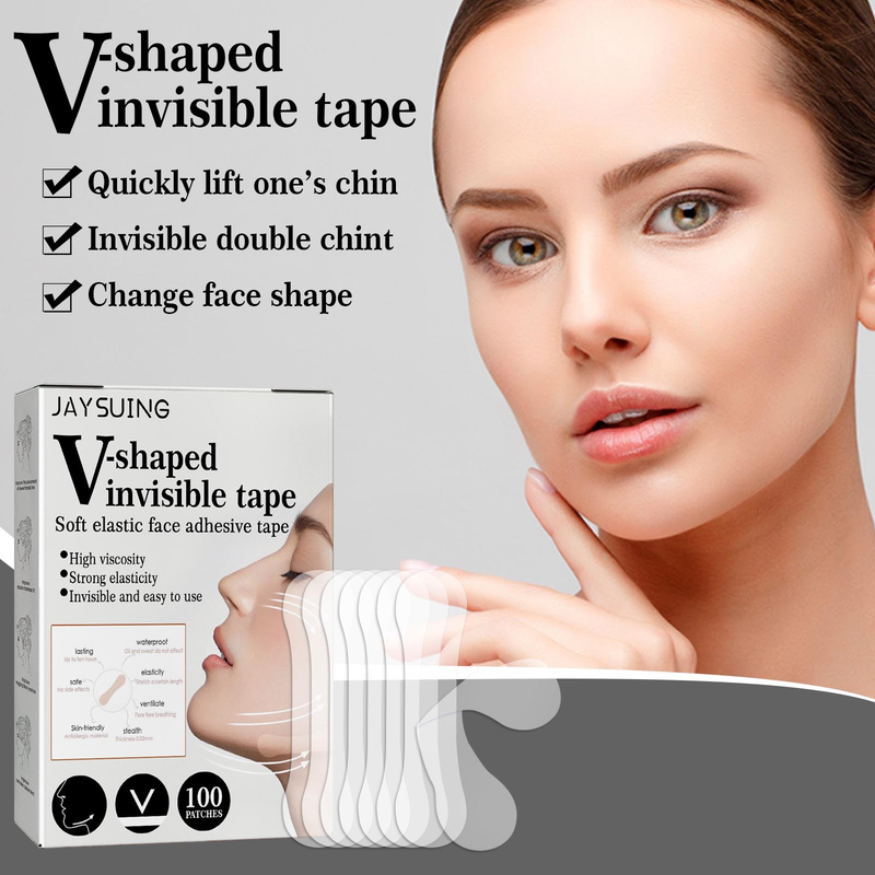 V-Shaped Lifting Invisible Face Fade Fine Lines Lift Firm Chin Muscle Shaping Shrink Patch_voghion.com