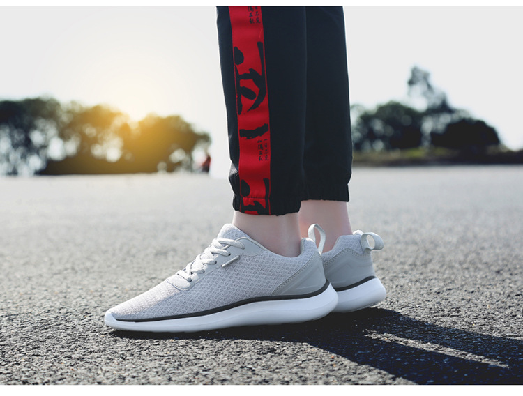 Herren Mesh Laufschuhe Atmungsaktive Wanderschuhe Kissen Sneakers Athletisch Fitness Laufschuh_voghion.com