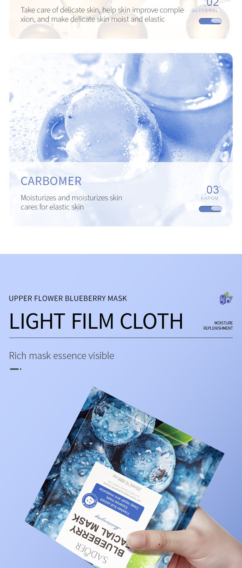 SADOER Fruit Sheet Mask 25g * 1 Piece, Hydrating And Moisturizing Facial Mask_voghion.com