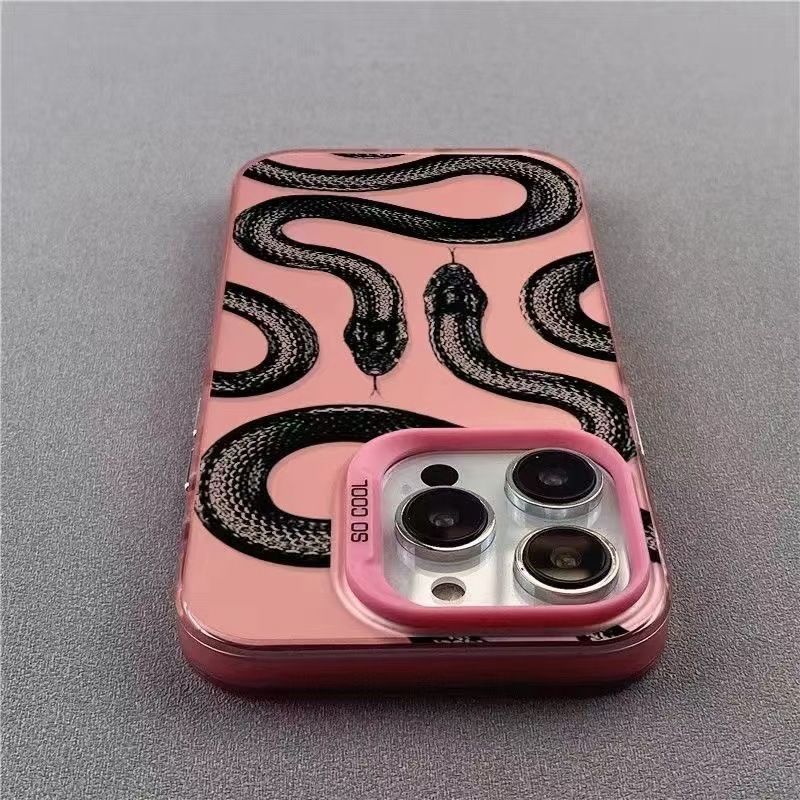 Dark Double Snake For Iphone16 Mobile Phone Case New Iphone15promax European And American Wind 14/13/12 Pro_voghion.com