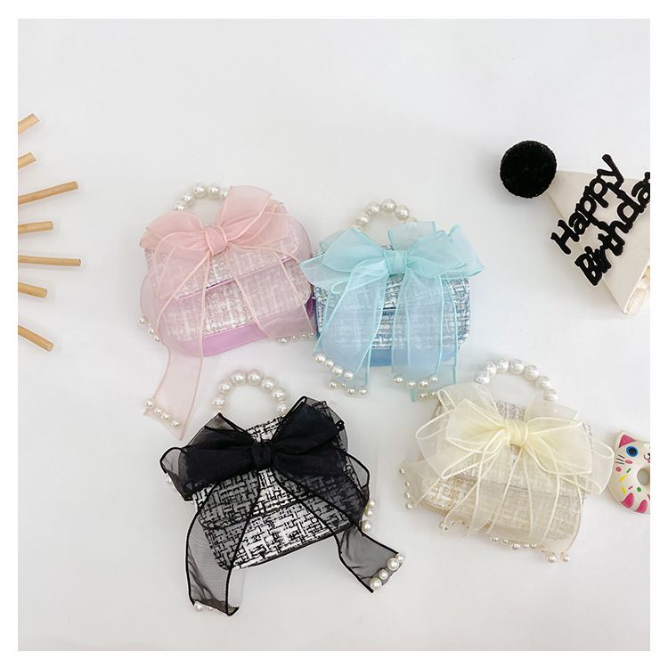Girl's Cotton And Linen Solid Color Cute Square Flip Cover Shoulder Bag_voghion.com