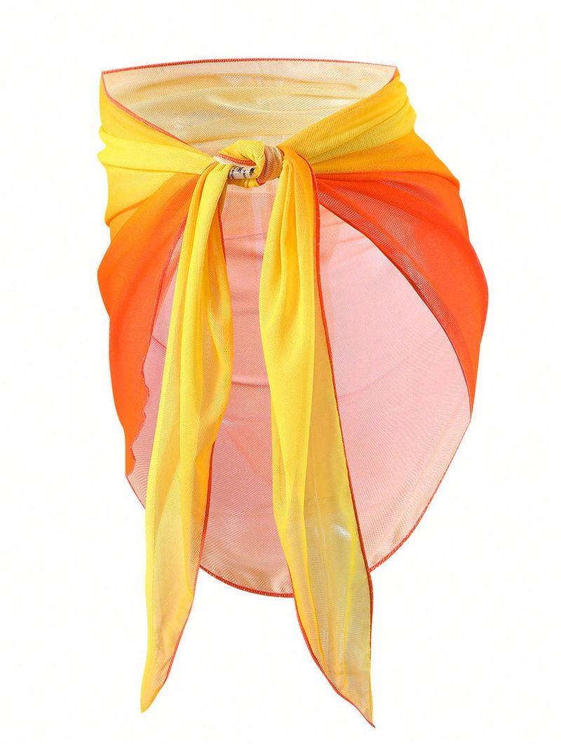 Vêtements pour femmes Nouveaux vacances Loisirs amples Vacances Bikini Tablier de plage Dégradé de couleurs Plusieurs couleurs_voghion.com