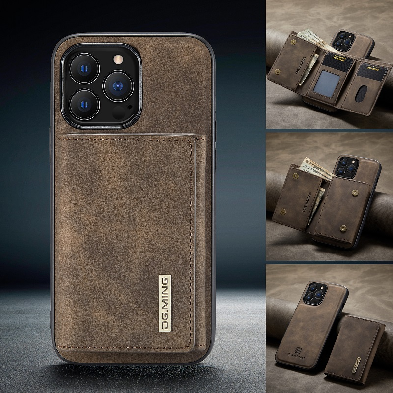 Magnetic Leather Phone Case With Card Case For iPhone 11 12 13 14 Pro Max Mini X XS XSMax XR SE 7 8Plus_voghion.com