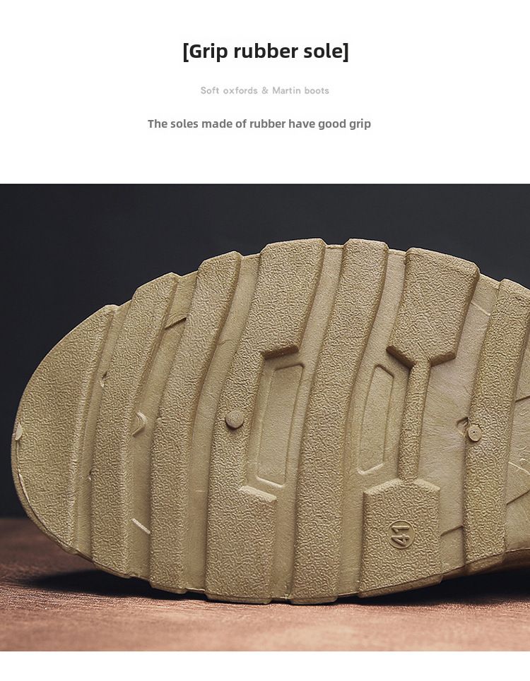 Autumn and Winter high-top break lace-up Martin boots breathable outdoor sports platform shoes men's round toe trendy single-layer shoes batch_voghion.com