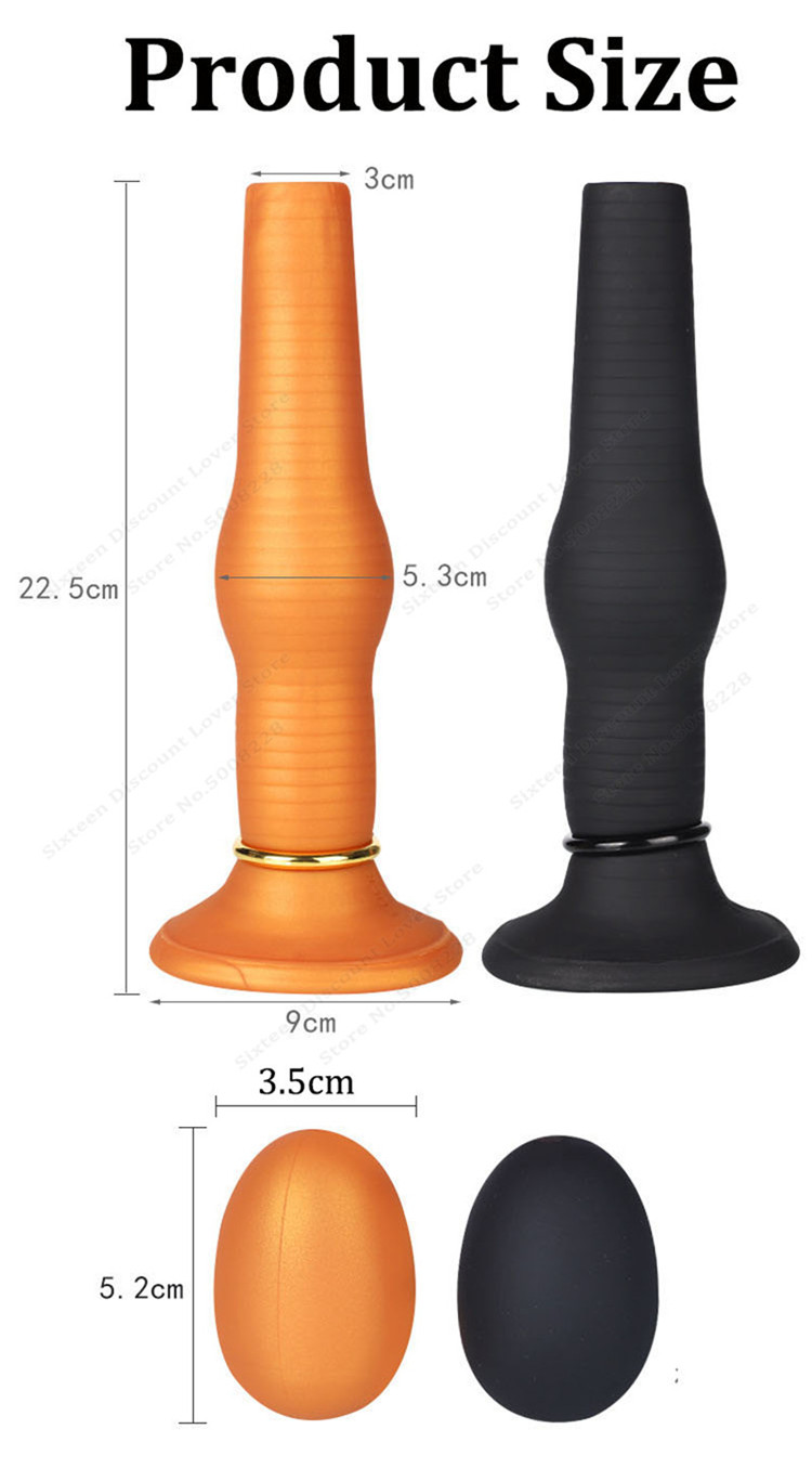 Anal Ovipositor Huge G-spot Stimulate ButtPlug Airflow Push Anal Egg Men Prostate Massage SM Erotic_voghion.com
