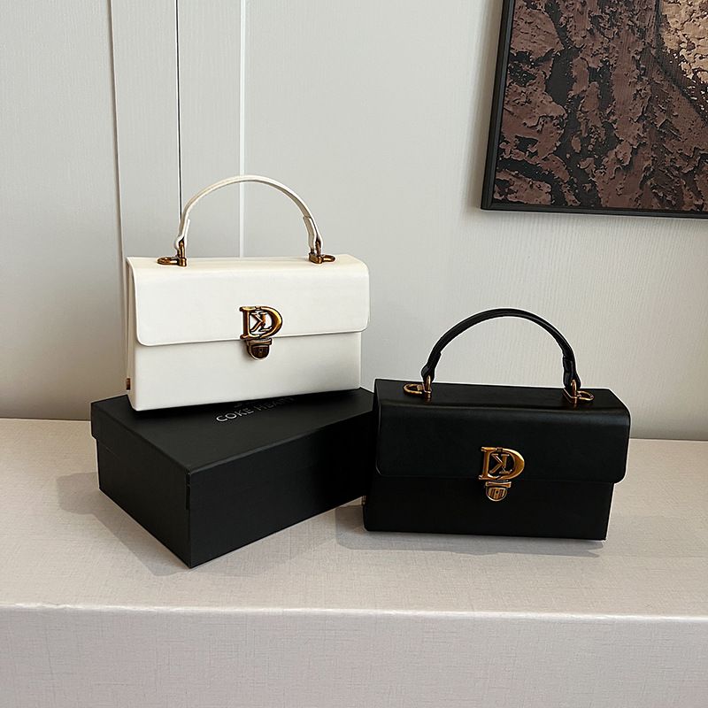 Borsa a tracolla piccola quadrata con lucchetto, nuova moda 2025, di alta qualità, per donne, di marca Nicchia._voghion.com