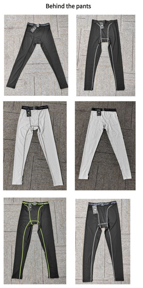 Men's Quick-Dry Fitness Leggings - Tight-Fit Stretchy, Ideal For Running, Basketball Training & Outdoor Workout Base Layer Pants_voghion.com