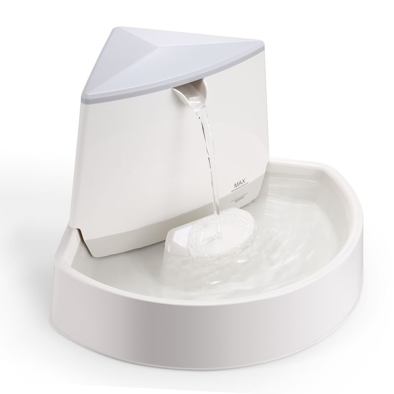 Distributeur d'eau pour animaux de compagnie de style angle, cartouche filtrante au charbon actif à base de noix de coco avancée et coton protecteur 4+2_voghion.com