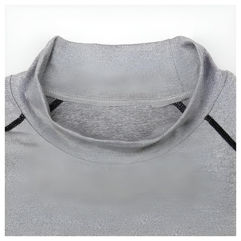 Schnelltrocknendes Kompressionsshirt für Herren, hochelastisches, atmungsaktives Langarm-Workout-Top für Laufen und Fitnessstudio,_voghion.com