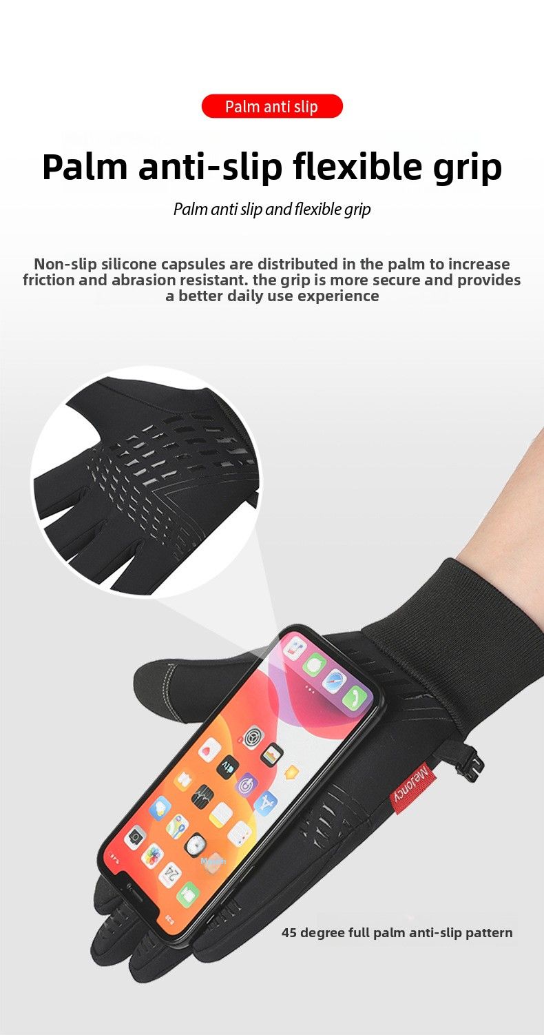 Gants d'hiver chauds et imperméables doublés polaire pour hommes et femmes, adaptés au ski, aux sports de plein air et aux écrans tactiles. Idéaux pour le vélo, le ski et autres sports de plein air. Résistants au froid et à l'humidité._voghion.com