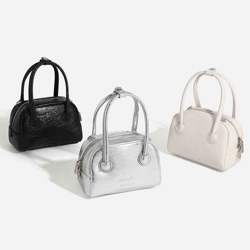 Korea Nischendesign Baseball Frühling Sommer Neue Damen Silber Trend Kissentasche Modetrend Tote Handtasche Stilvoll Vielseitig Lässig Täglich_voghion.com