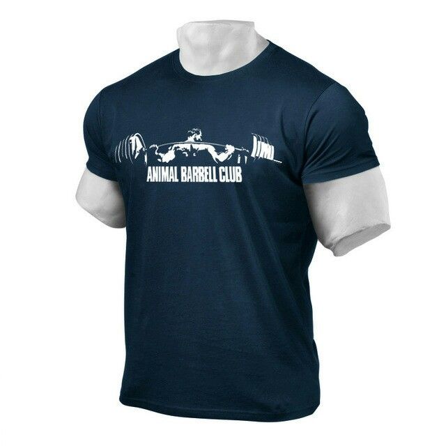 Unbeatable Quality Autumn Men's Bodybuilding Sports Casual Short Sleeved T-shirt Printed Fitness Clothing Training Clothes_voghion.com