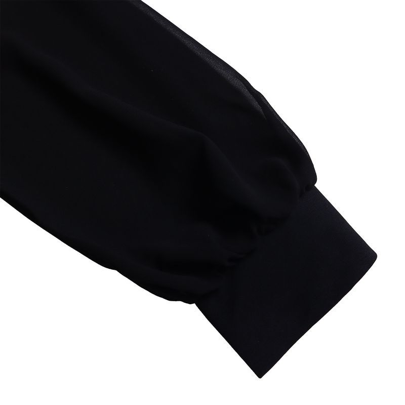 Ropa de mujer Nueva moda tradicional Tongle Top de manga larga Pantalones de pierna ancha Traje de dos piezas_voghion.com