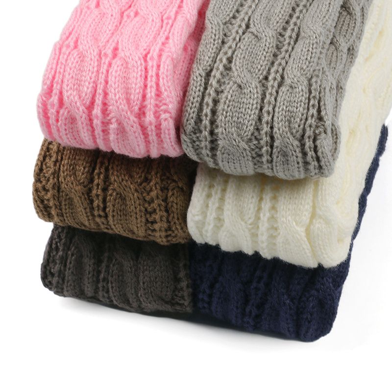 Woolen Long Fingerless Gloves Knitting Fried Dough Twists Figure 8 Open Finger For Women Autumn And Winter Acrylic Wool_voghion.com
