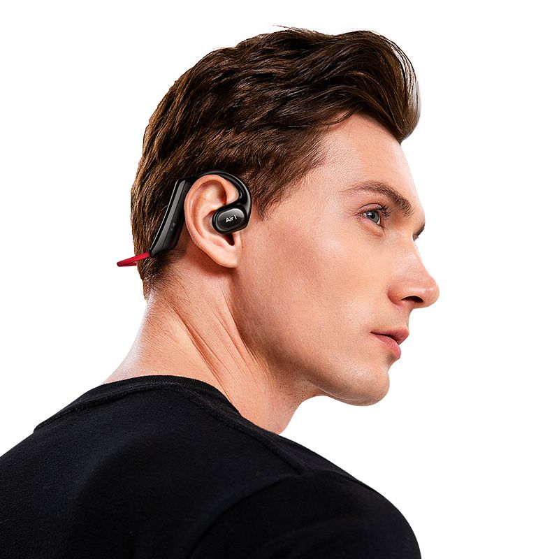Wireless Air Conduction Headphones Blue Tooth V5.3 Open Ear Sports Earphones With Noise Cancellation Mic_voghion.com