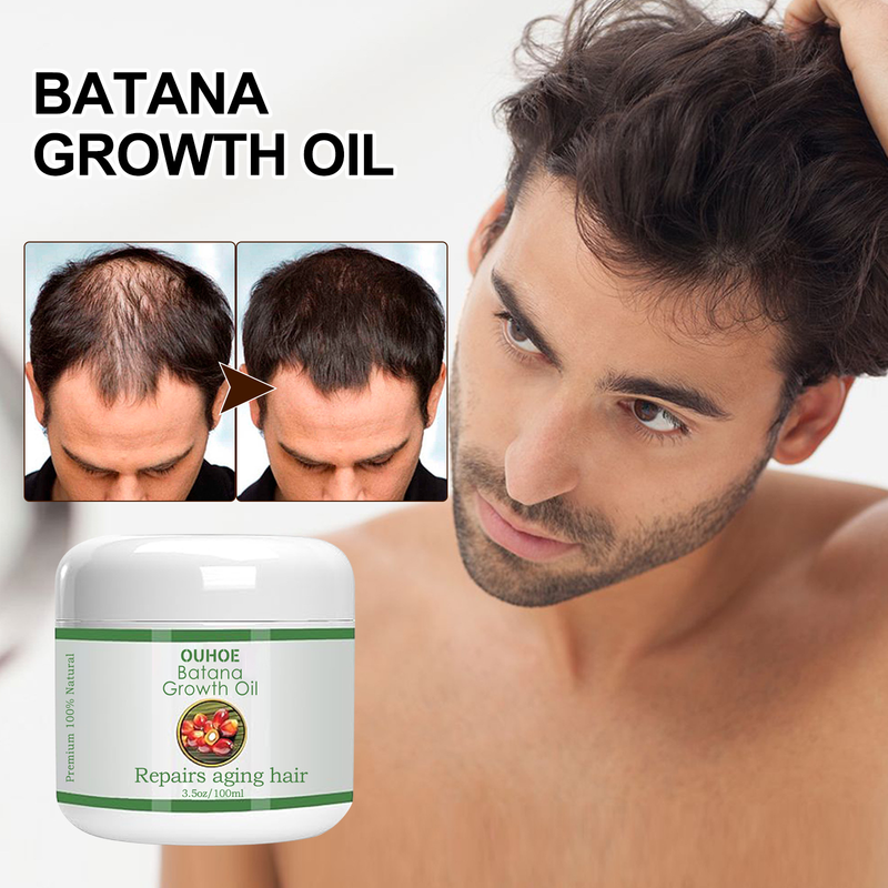 OUHOE Cream Repairs Dry Damaged Tail, Massages the scalp Deep Moisturizing, Smooth and Beautiful Hair Care_voghion.com