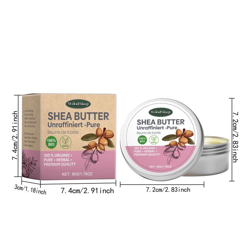 Crème de soin au beurre de karité, hydratante, peau sèche, douce et brillante, nourrissante, élasticité de la peau_voghion.com