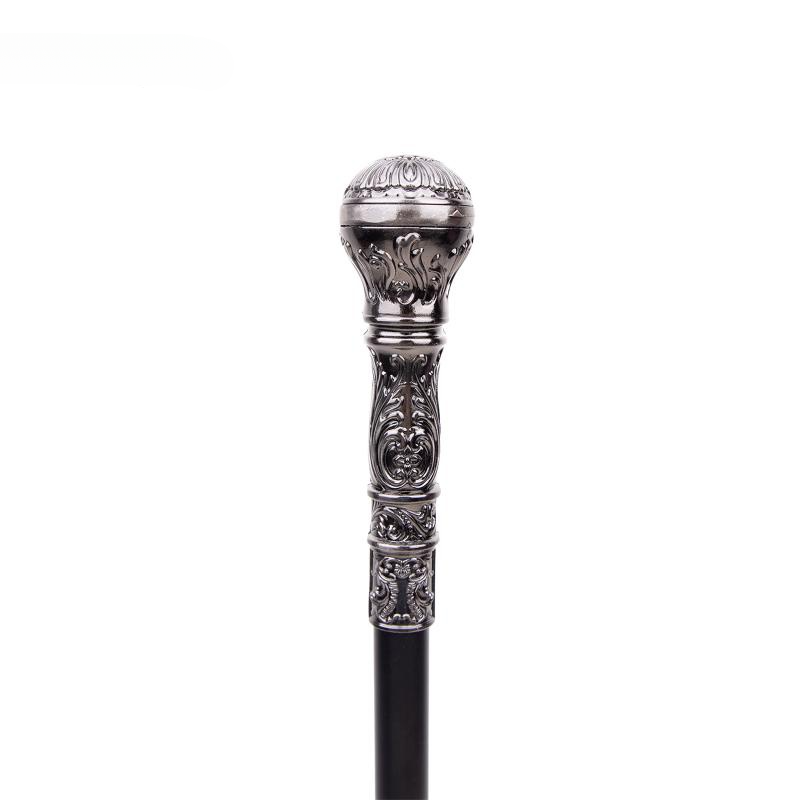 Bastone da passeggio vintage elegante da uomo con manico in argento da 93 cm, alla moda, per feste e donne_voghion.com