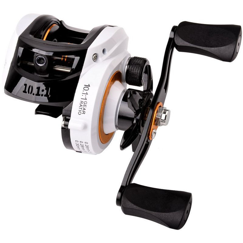 Mulinello da pesca con lenza e impugnatura per pistola esca a sinistra/destra con goccia d'acqua_voghion.com
