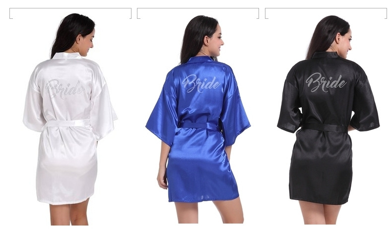 Women's clothing large size 3XL hot diamond English wedding morning robe party robe summer thin women's short cardigan robe_voghion.com