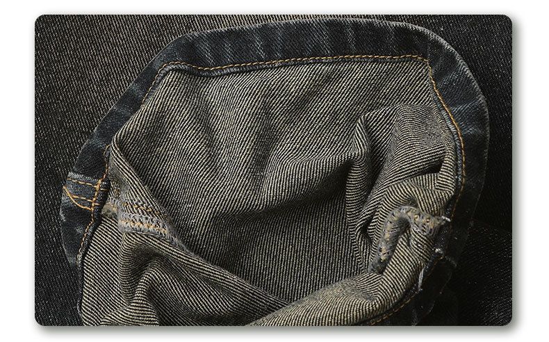 Sandgestrahlte Jeans mit weitem Bein für Herren – Handbemalte Vintage-Waschung | Amerikanische Streetwear_voghion.com