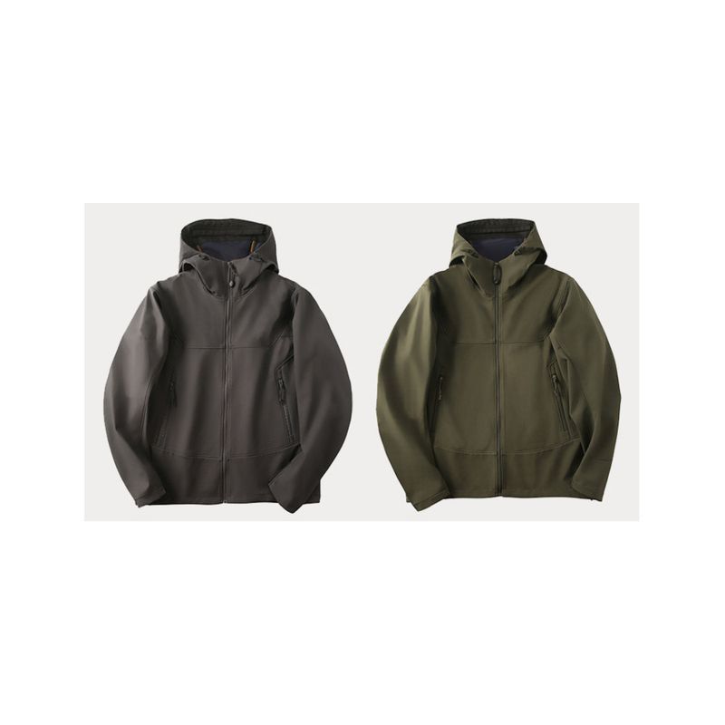 Graphene Autumn Couple Style Fleece-Lined Three-Proof Outdoor Soft Shell Jacket For Men And Women_voghion.com