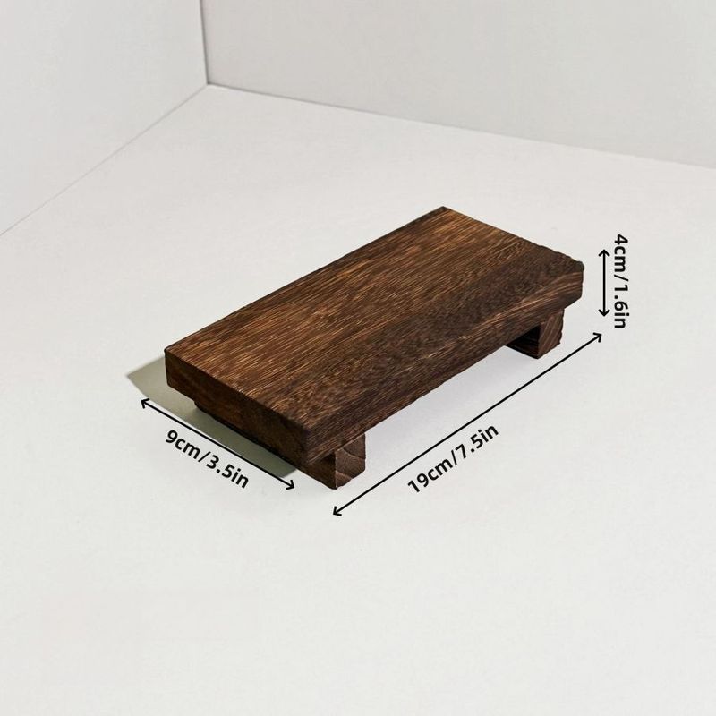 Wooden Square Rack Figurine Organizer Display Desktop Photo Decoration Storage Board_voghion.com
