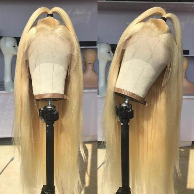 Parrucca anteriore in pizzo bordeaux 99J Parrucche per capelli umani Colorate rosse Evidenziate Marrone dritto Biondo 613 Parrucca frontale in pizzo HD Capelli umani 13x4_voghion.com