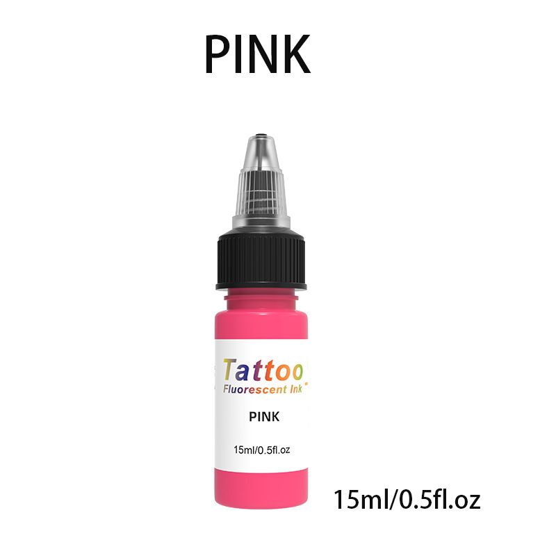EIPTWH Fluorescencyjny tusz do tatuażu 1/2 uncji (15 ml) w każdej butelce, twarda oprawa, 8 kolorów, produkt w jednym opakowaniu_voghion.com