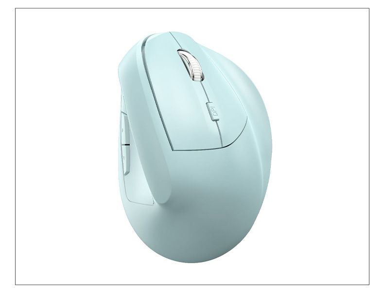 Ergonomiczna bezprzewodowa mysz pionowa z cichym kliknięciem, Bluetooth i podwójnym trybem 2.4G, regulowana rozdzielczość 1600 DPI, wygodny uchwyt do biura i laptopa_voghion.com