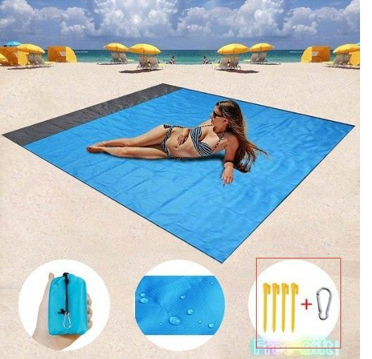 Tenda da spiaggia portatile con tettuccio in lycra - Protezione solare UV per campeggio, picnic e relax all'aperto_voghion.com