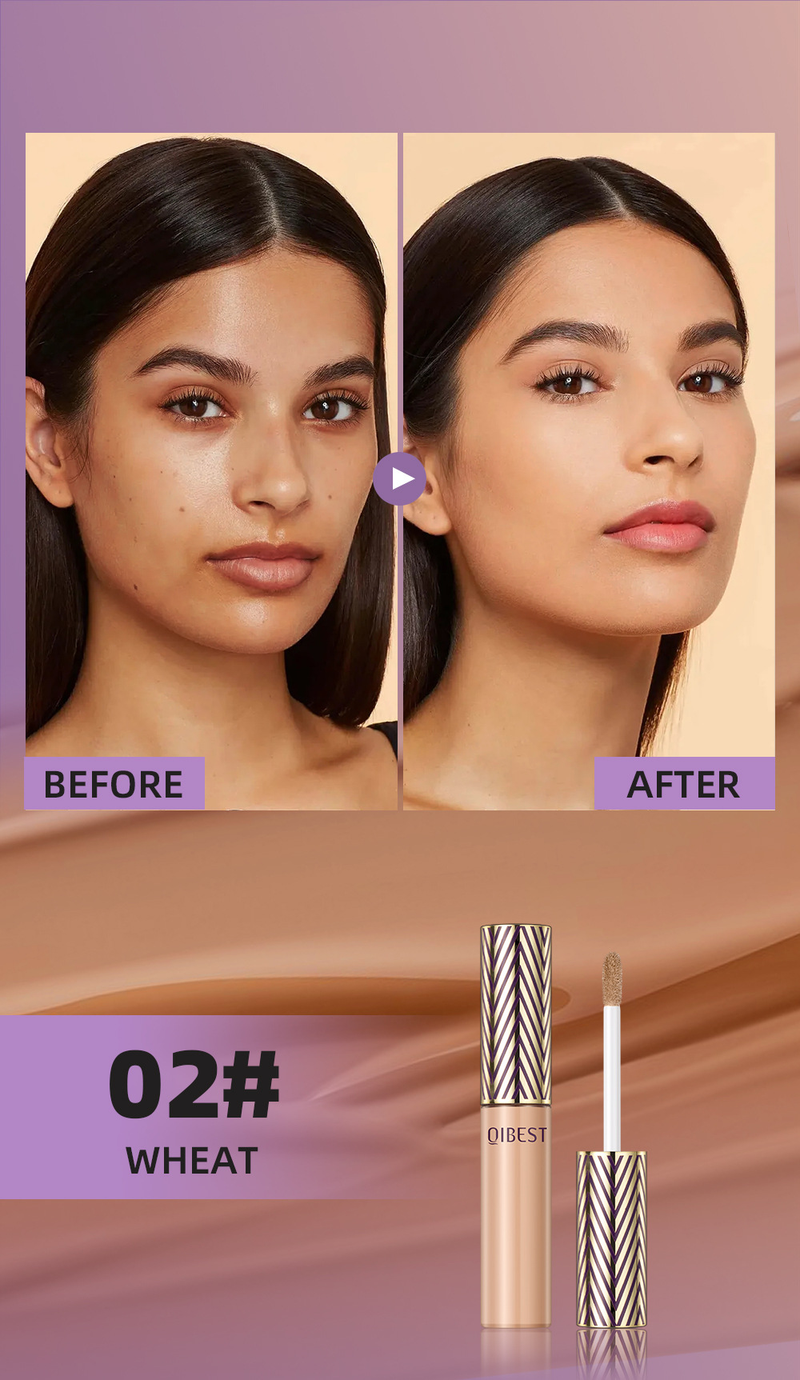carina QIBEST Concealer Wasserfeste, schweißfeste Lotion, langlebig und schwer zu entfernendes Make-up, deckt Flecken und Akneflecken ab und verblasst nicht_voghion.com