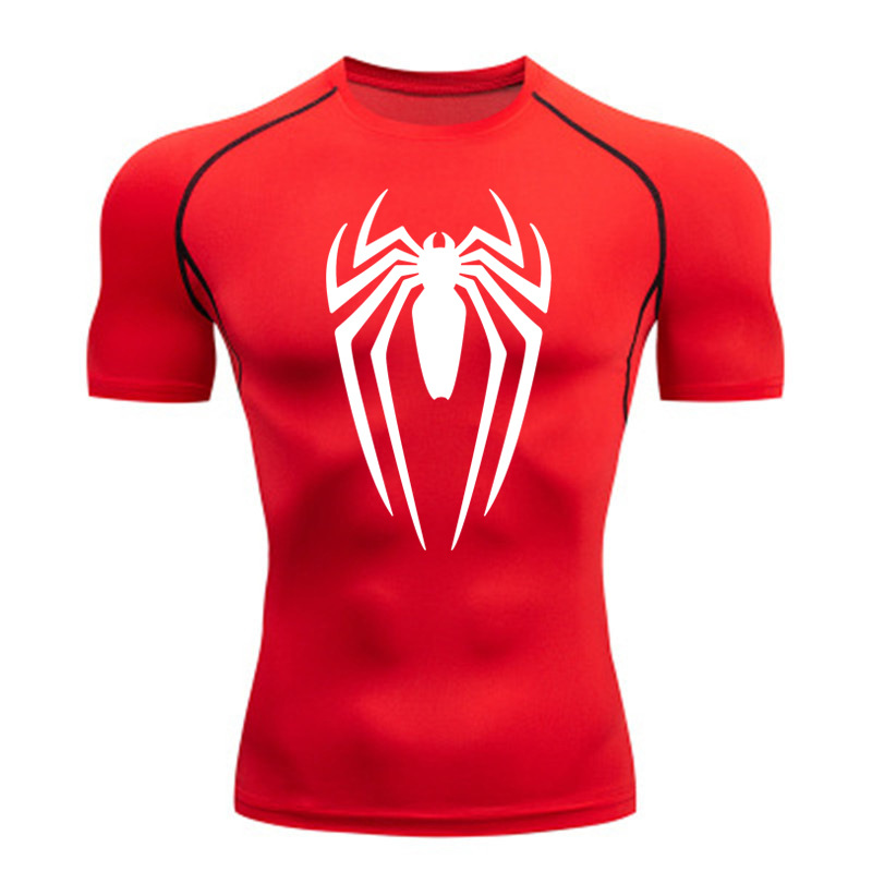 Man's Clothing Men's Fitness Running Tight Round Neck T-shirt Compression Quick Drying Clothes_voghion.com