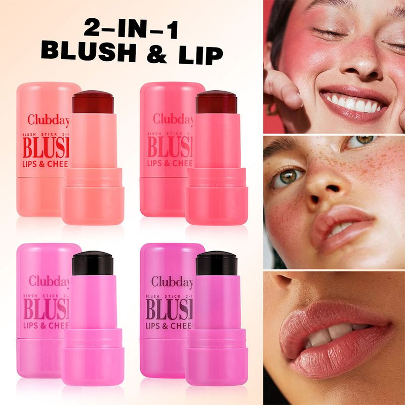 Clubday Beauty Hit Vierfarbiges Rouge Rouge Make-up Neues Produkt Matt Feuchtigkeitsspendend Q Elastic Jelly Blush Stick_voghion.com