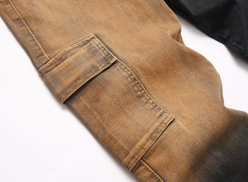 Trendy Style Men's Denim Overalls - Loose Fit With Large Pockets, Comfortable & Stylish Jeans For Casual Wear"_voghion.com